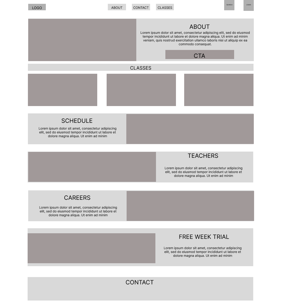 Wireframe Ver. 1
