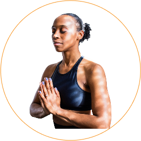Image a person in a praying pose